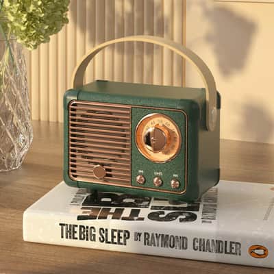 Retro Bluetooth Speaker-Green image 4