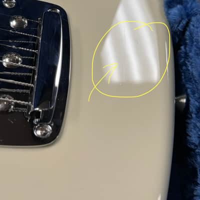 Fender Johnny Marr Jaguar Olympic White Rosewood Fingerboard SCRATCH & DENT image 12