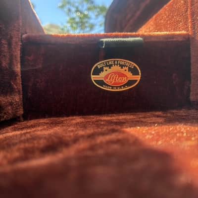 Vintage 1950’s Lifton 17 inch Archtop Guitar Case & Cover image 16