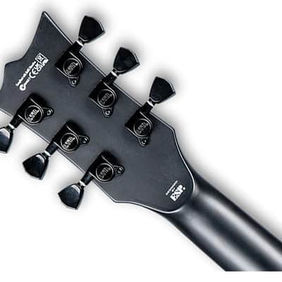 ESP LTD EC-201 Left Handed Electric Guitar - Black Satin image 5