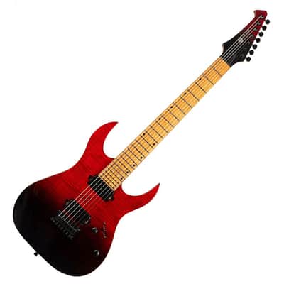 Spira S-457 TRD 450 Series Double Cutaway Roasted Poplar Flamed Maple Top Canadian Roasted Maple Neck 6-String Electric Guitar image 1