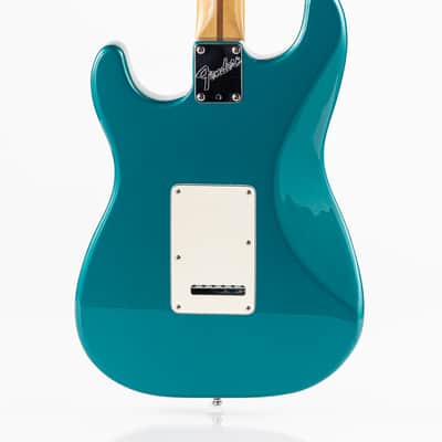 USED 1995 Fender American Standard Limited Edition Stratocaster Electric Guitar - Ocean Turquoise with Matching Headstock image 9