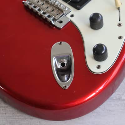 1985 Squier Japan ST314-60 Contemporary Series Medium Scale Stratocaster (Candy Apple Red) image 3
