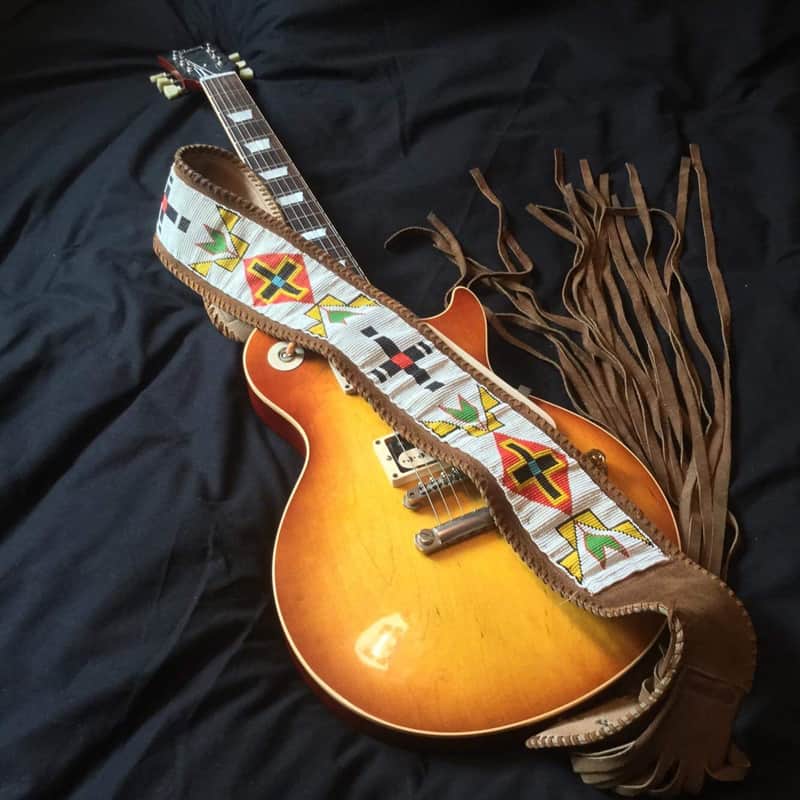 Paul Kossoff of Free owned and stage used original guitar strap used on his 59 Gibson Les Paul Burst image 1