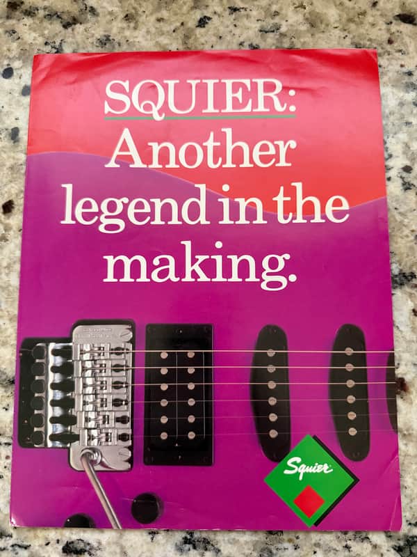 Squier Brochure contemporary standard telecaster 80s? Precision Bass Jazz Side Kick image 1