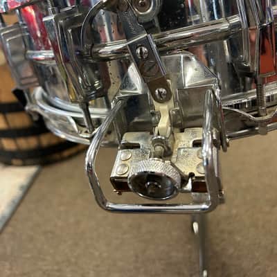 Ludwig LM410 Super-Sensitive 5x14" 10-Lug Aluminum Snare Drum 1985 - 2016 - Chrome-Plated image 2