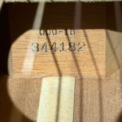 1974 Martin 000-18 Natural w/ Original Hardshell Case image 7