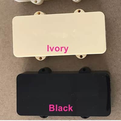 2PCS,Without holes,Jazzmaster Pickup Covers Aged White,Ivory,or Black - Aged White image 2