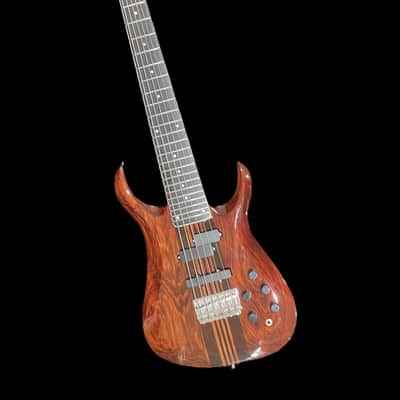 PHRED instruments Panda 6-string Shot Scale Bass 2023 - Transparent brown image 8
