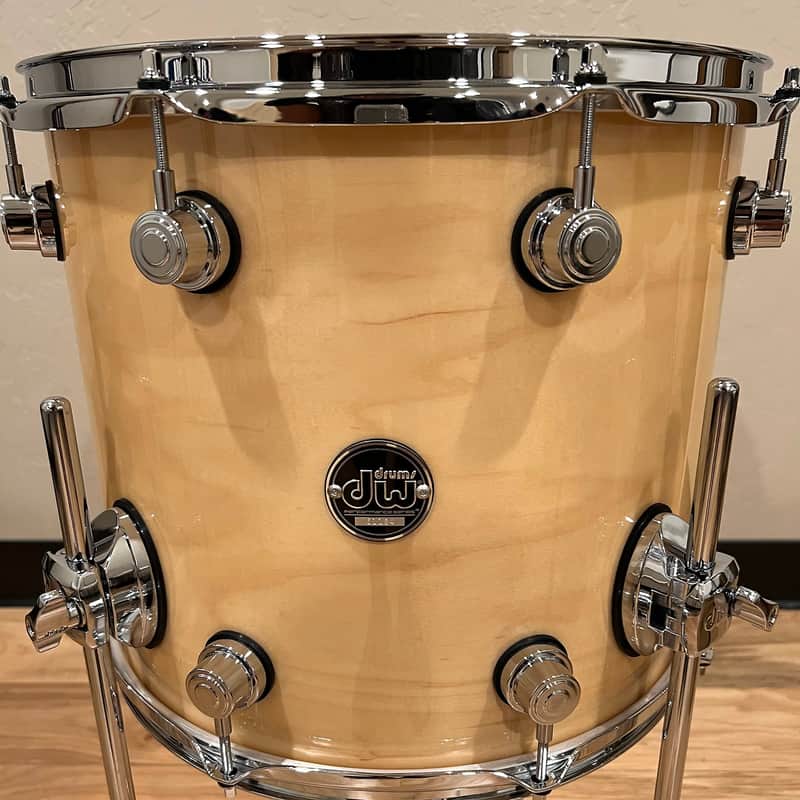 DW Performance Series 12x14 Floor Tom in Natural Gloss Lacquer image 1
