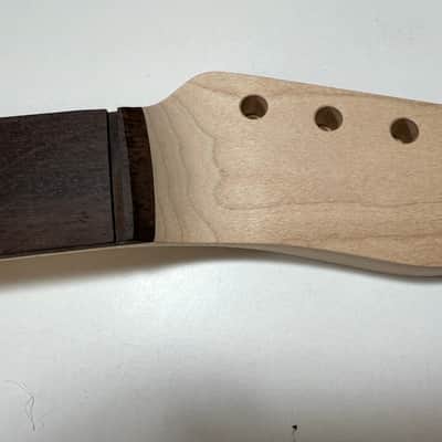 General Vintage Tone NOS Dalbergia Nigra electric guitar neck for T style ( Brazilian Rosewood ) Slab board full finished - Nitro image 13