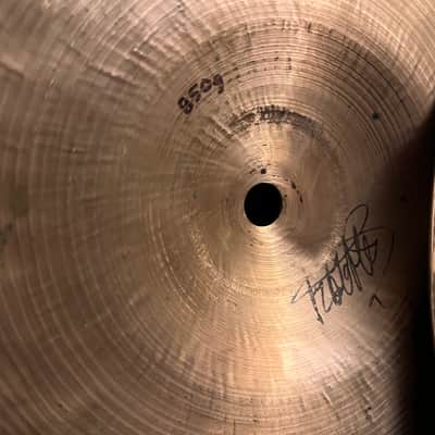 Vintage K. Zildjian Istanbul 1960's Made in Turkey jazz hi hat cymbal pair image 11