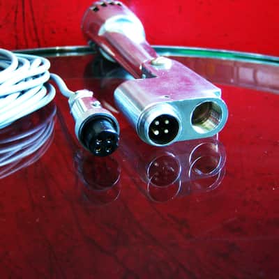 Vintage 1950's Calrad DM-17 dynamic microphone High Z w cable Lafayette Olson Aiwa Electro Voice 664 image 11