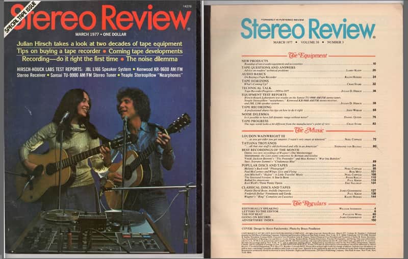 Stereo Review Magazine March 1977 Test Reports: Sansui / Yeaple / Kenwood / JBL image 1