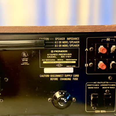 🎶 Pioneer SX-737 / SX737 Vintage Stereo Receiver – Serviced – Cleaned – Tested – Blue LED – Original Wood Case image 17