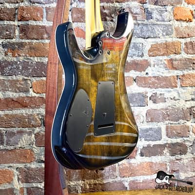 Valiant Guitars Soothsayer 'The Sage' HH w/ OHSC *NAMM Model* (2020s - Natural Flame Top Gloss) image 11