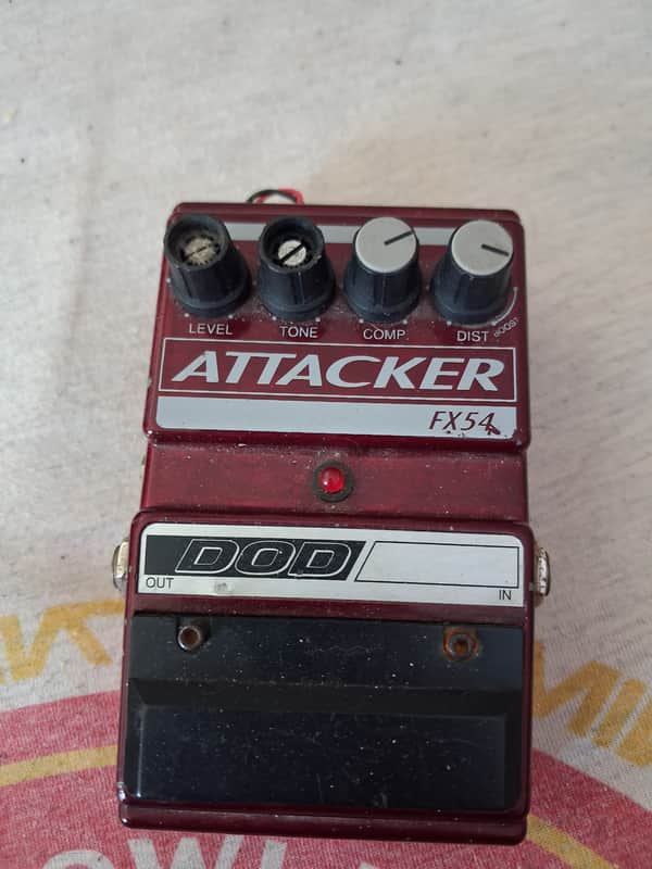 DOD FX54 Attacker Compressor / Distortion 1991 - 1994 - Red image 1