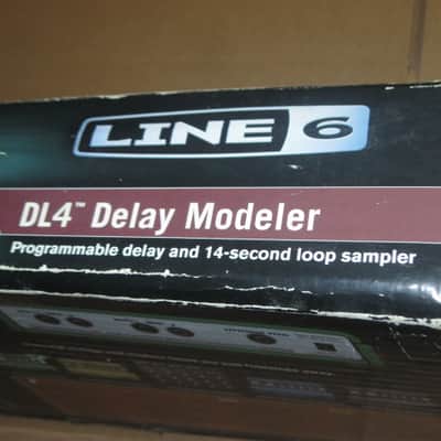 used with wear Line 6 EMPTY Cardboard Box for DL4 Delay Modeler + original Pilot's Handbook, sheet w/ 4 very small black stickers, & styrofoam battery holder (NO: pedal / batteries) mid 2000s - mid 2010s (not for MkII ver) image 15