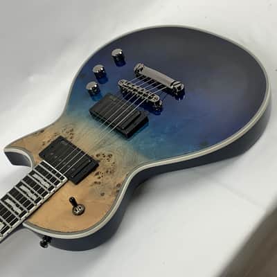 ESP E-II Eclipse Blue Natural Fade BM Burled Maple Electric Guitar + Hard Case B-Stock Made in Japan image 10