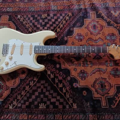 Fernandes / Burny FST-70 Lawsuit Stratocaster Copy Late-70's - Vintage Aged White image 1