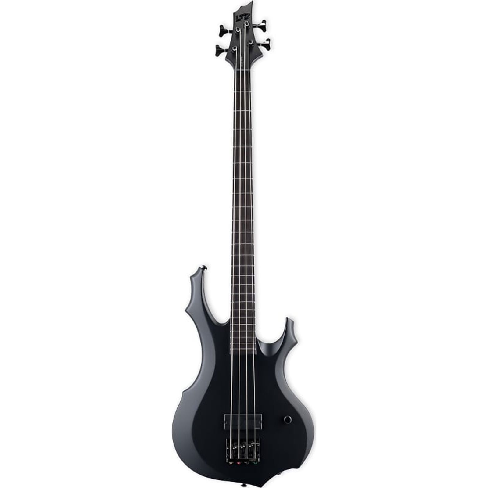 ESP LTD F-4 Black Metal Black Satin | Reverb