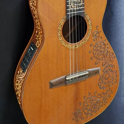 Blueberry Handmade Classical Nylon String Parlor Size Guitar image 2