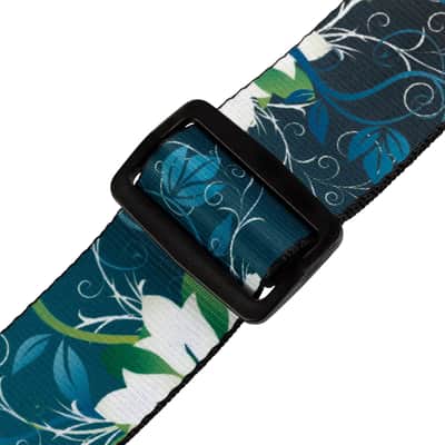MPD2-038 Sangle en Polyester 5 cm Design 038 Blue Flower Levy s image 3