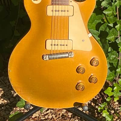Exceptional good Gibson Les Paul Standard 1954 - All gold 100% Original image 4