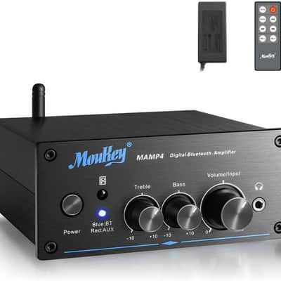 Bluetooth 5.0 Stereo Amplifier Receiver 500w Peak Power RMS 100W - 2.0 Channel Mini HiFi Class D Amp image 1