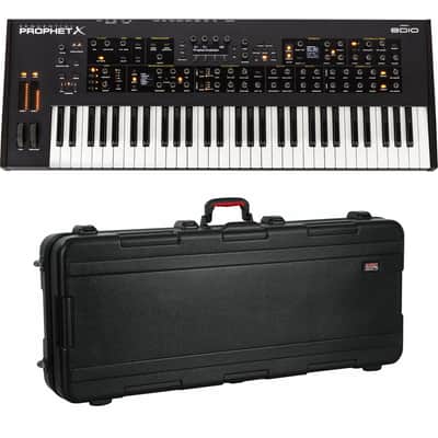 Sequential Prophet X 61-key Synthesizer, Gator GTSA-KEY61 TSA Bundle