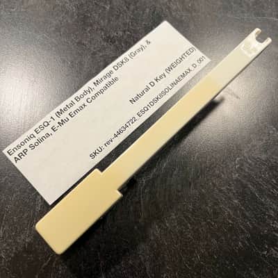 Ensoniq Replacement Weighted D Key (Ensoniq Keybeds) for Ensoniq ESQ-1 (metal) & Mirage DSK8 (gray), E-Mu Emax I Keyboard, ARP Solina (B417)