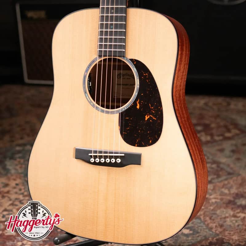 Martin D Jr-E Dreadnought Acoustic/Electric Guitar with Gig Bag image 1