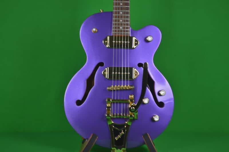 Epiphone Wildkat Royale Limited Edition, Professional Custom Finish, Chameleon Purple/Blue image 1