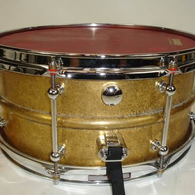 Dunnett Classic Model 2N 14"x6.5" Antique Brass Snare Drum image 4