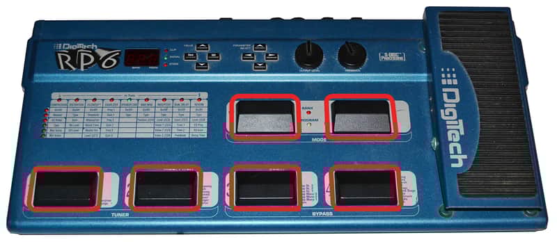 Digitech RP-6 Replacement Foot Switches - Set Of Six - Internal