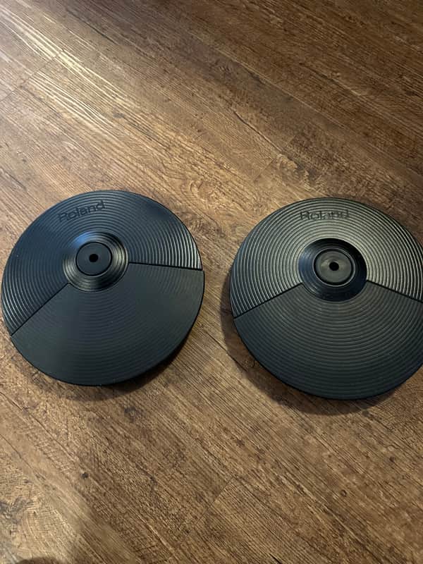 Lot of 2 Roland CY-5 V-Cymbal 10" Dual-Trigger Pads image 1