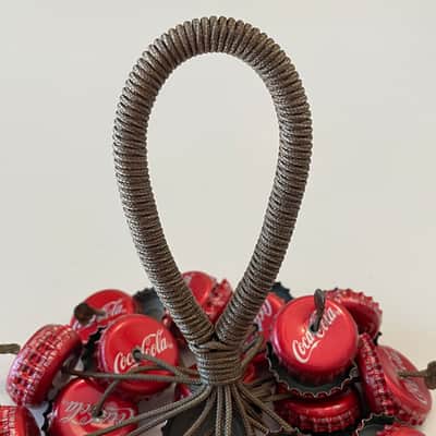Upcycled Percussion - Bottle Cap Hand Rattle / Shaker - Coca Cola image 2