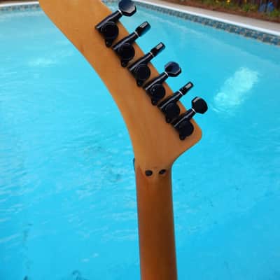 ESP M-2 Craft House 1984 White Banana Headstock image 10