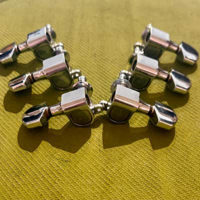 Vintage Schaller "Made in West Germany" 3 + 3 Tuners - Chrome image 5
