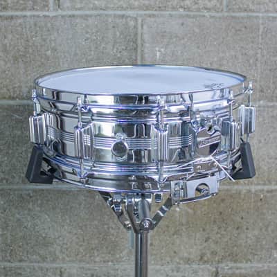 Rogers 1960's Era 5" x 14" Dynasonic 5 Line COB Snare Drum image 6