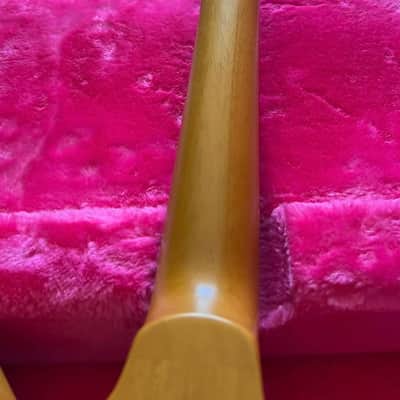 DEMO VIDEO Epiphone Limited Edition inspired by Gibson '58 Korina Explorer (US customers, tax included in shipping cost) Reissue 2022 - Antique Natural image 8