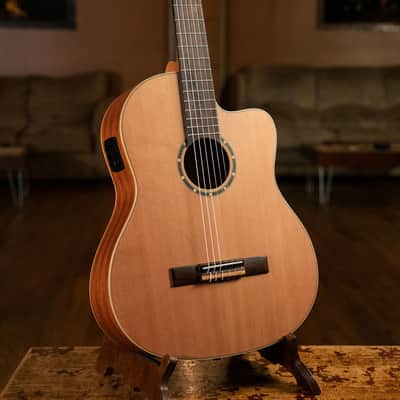 Ortega RCE131SN Family Series Pro Solid Cedar Top Mahogany Neck Cutaway Nylon 6-String Classical Acoustic-Electric Guitar w/Gig Bag image 14