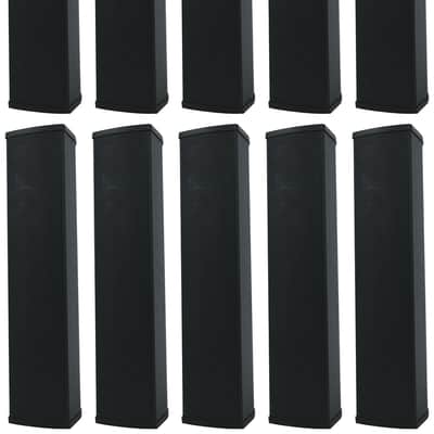 10) Rockville WET ARRAY 5 BLACK Line Array Speakers For church/School/Auditorium image 1