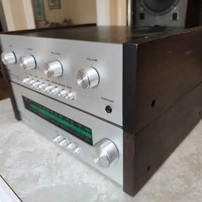 Heathkit AA-1219 amplifier, AJ-1219 Tuner 1977-1981 - Silver and walnut image 3