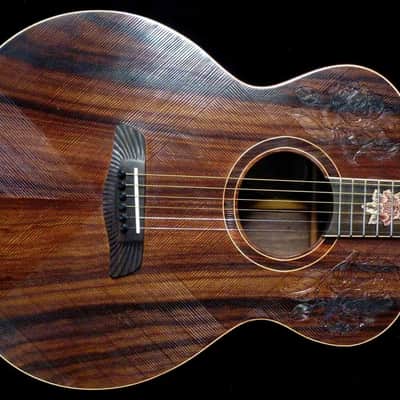 Blueberry Handmade Grand Concert Guitar - Balinese Rosewood Body image 4