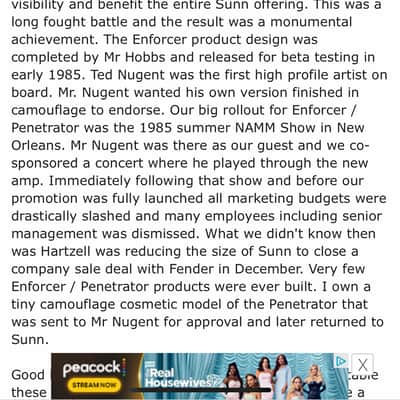 Sunn Enforcer with original footswitch image 12