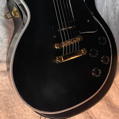 NEW! Gibson Les Paul Custom - Dealer Select - P90 Pick-Ups - VOS Ebony Finish - Custom Shop M2M - Authorized Dealer - 10.3 lbs - G07097 image 6