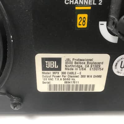 JBL MPX300 2-Channel 300W Amplifier image 7