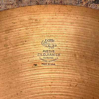 1960s Vintage Zildjian 20" Ride Crash 2654 g DRY SMOOTH And Versatile! CLASSIC 60s Zildjian image 3