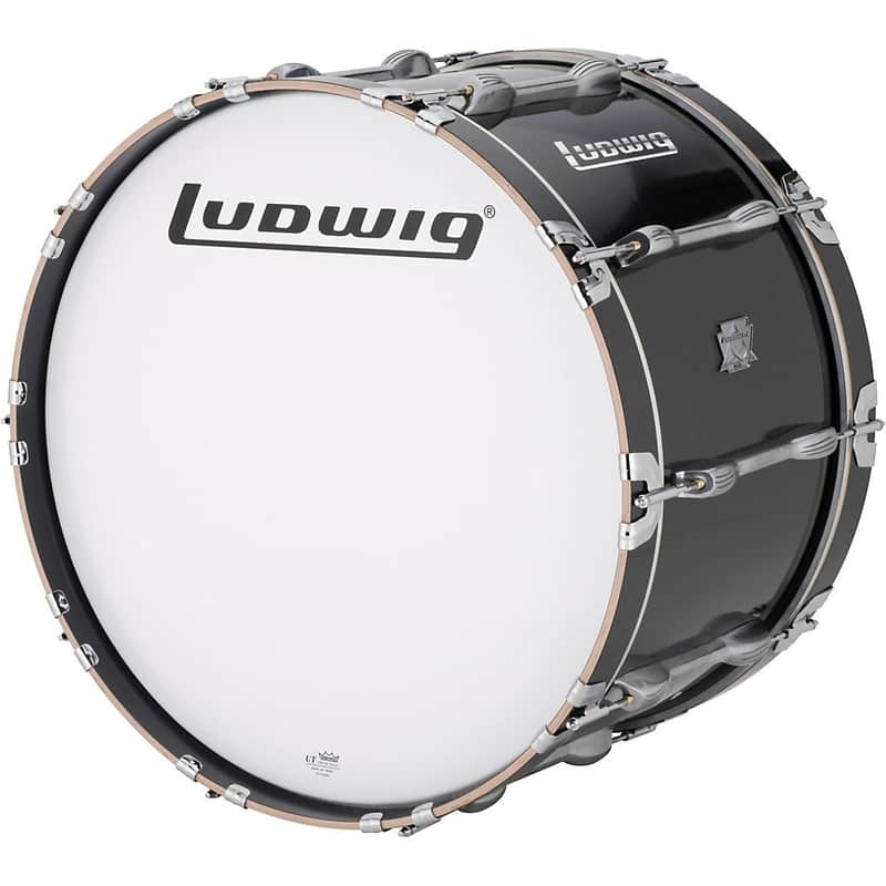 Ludwig Ultimate Marching Bass Drum - Black Regular 26 in. image 1